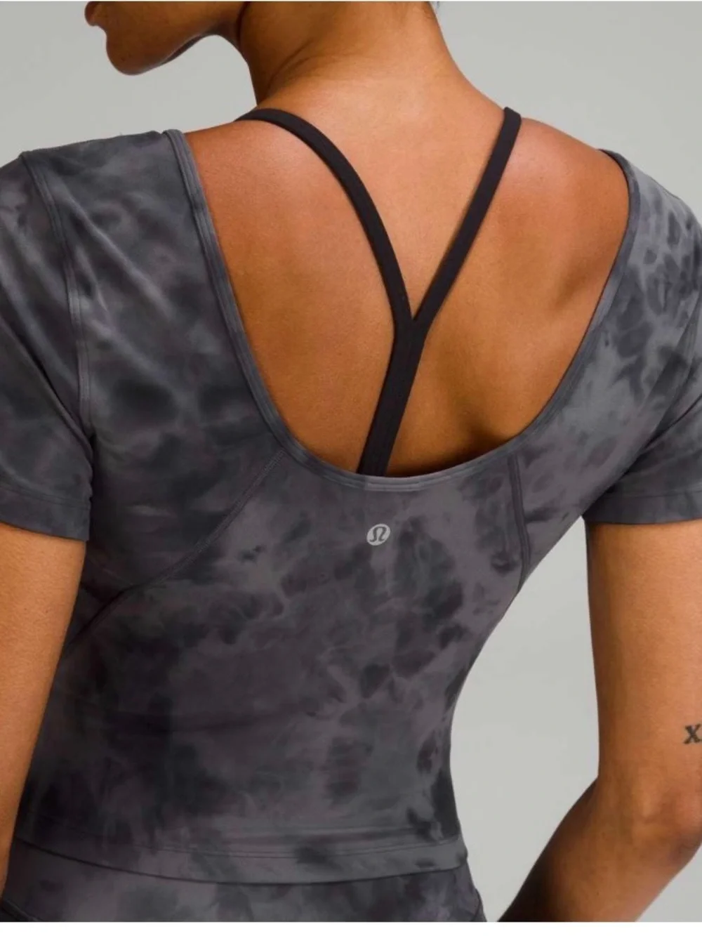 Lululemon Align T-Shirt Diamond Dye Pitch Grey Graphite Grey